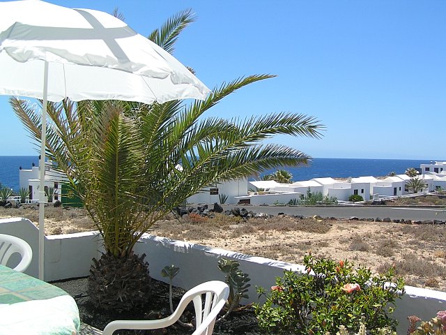 Terraza con vista al mar