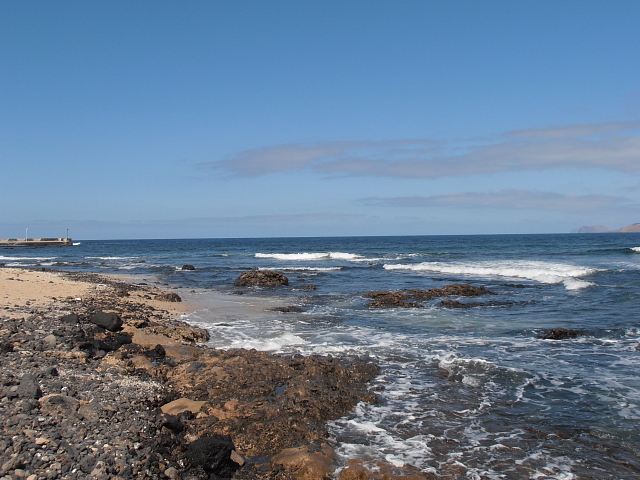 Mar delante de la casa